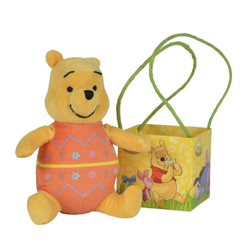  winnie the pooh soft toy easter egg orange 20 cm 